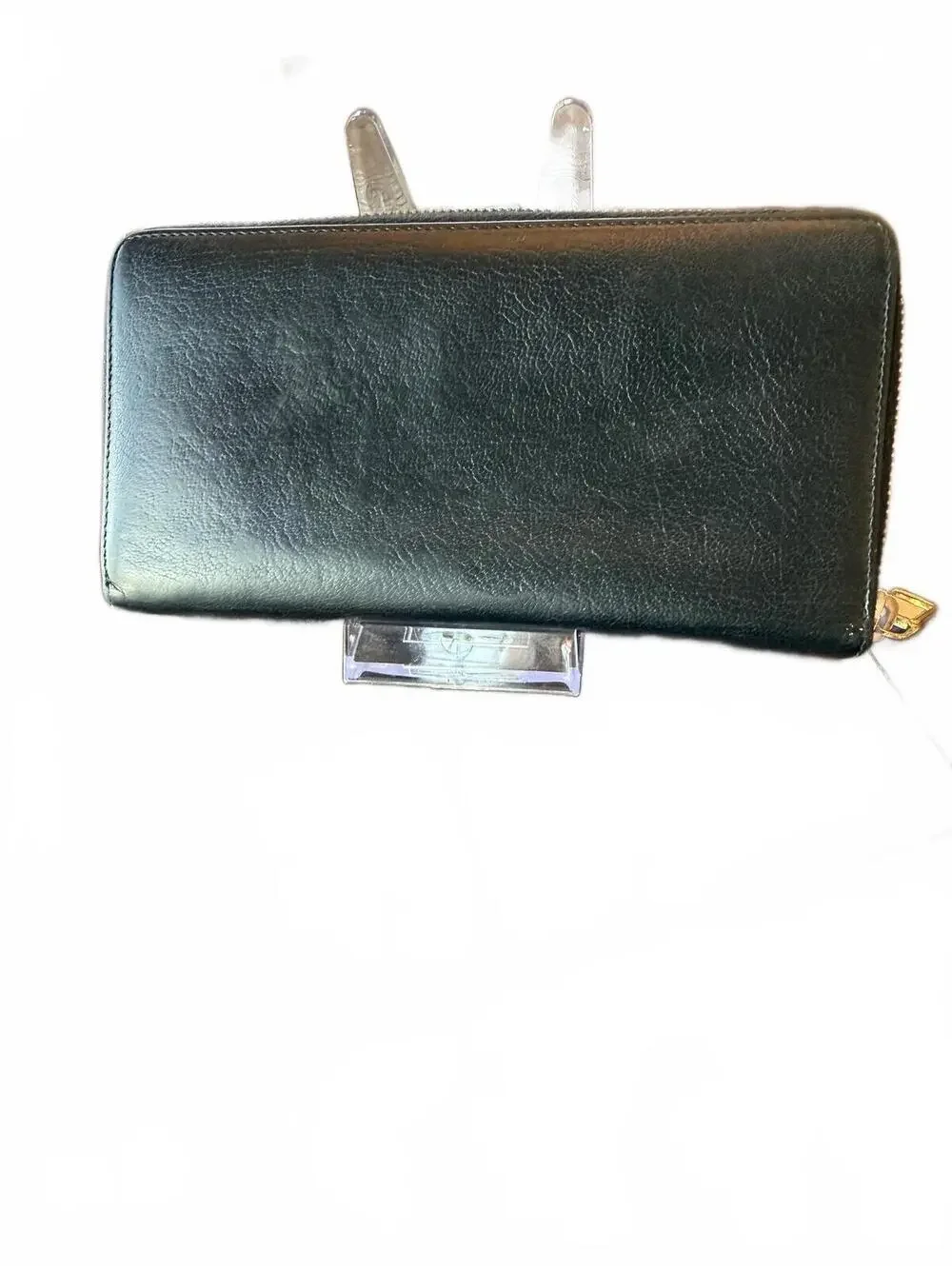 Saint Laurent Black Leather Zip-Around Wallet - Picture 7 of 10